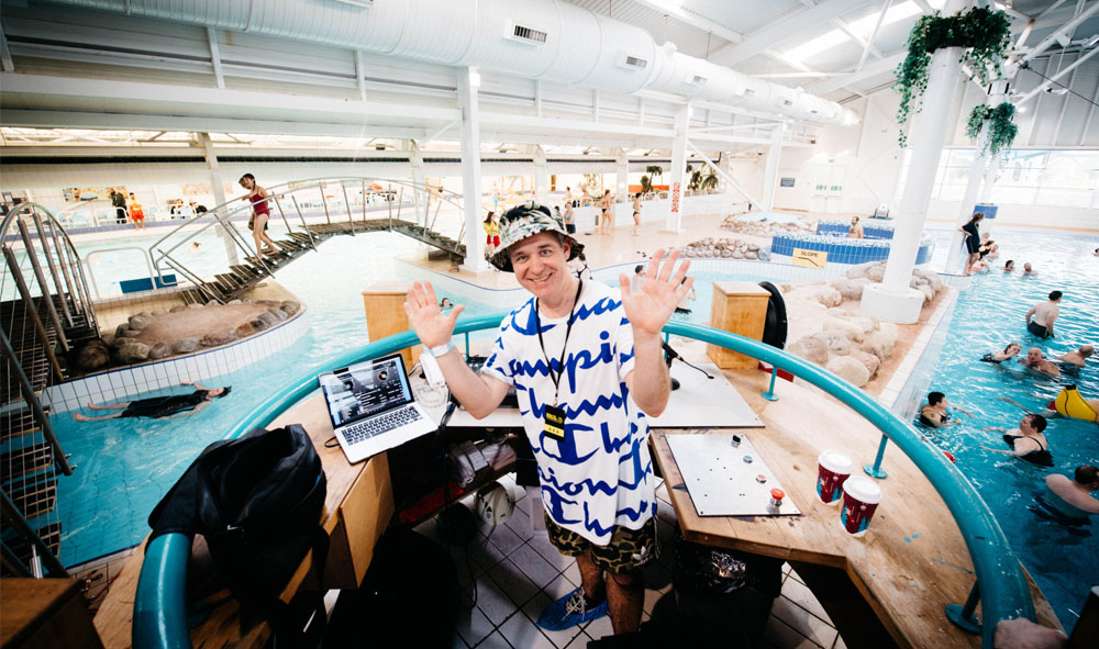 James Atkin at the Shiiine On Weekender Pool Party